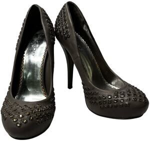 Bebe Womens Size 7B High Heels Stilettos  Pumps Shoes Studded Textured